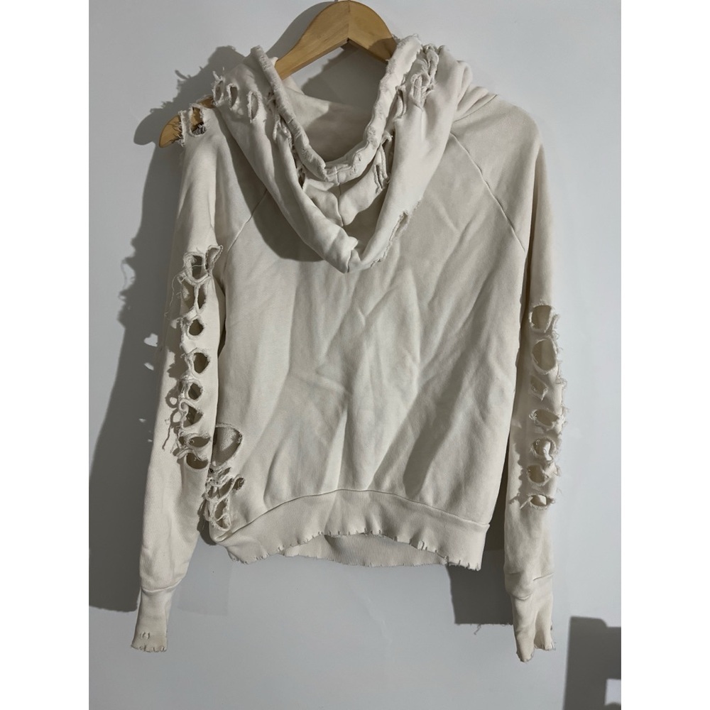 NSF Distressed Cream Hoodie - Picture 4 of 5